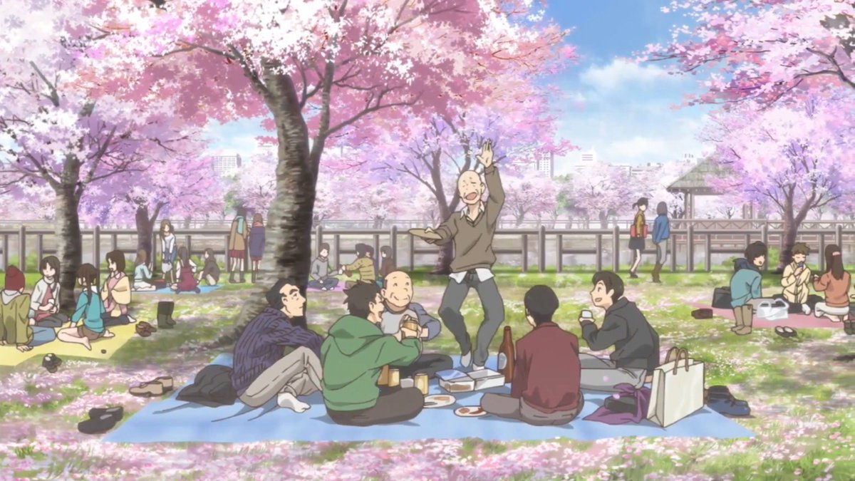 Hình ảnh hoa anh đào trong anime