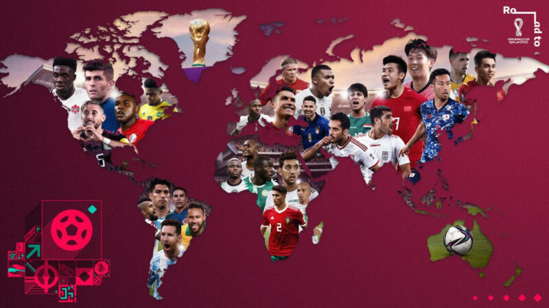 Hình ảnh FIFA với bản đồ thế giới