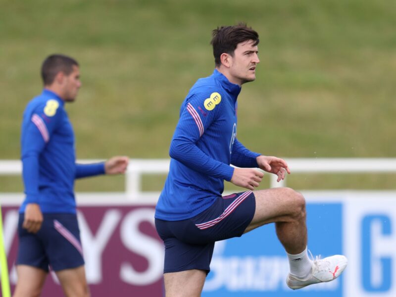 Ảnh Harry Maguire tập luyện