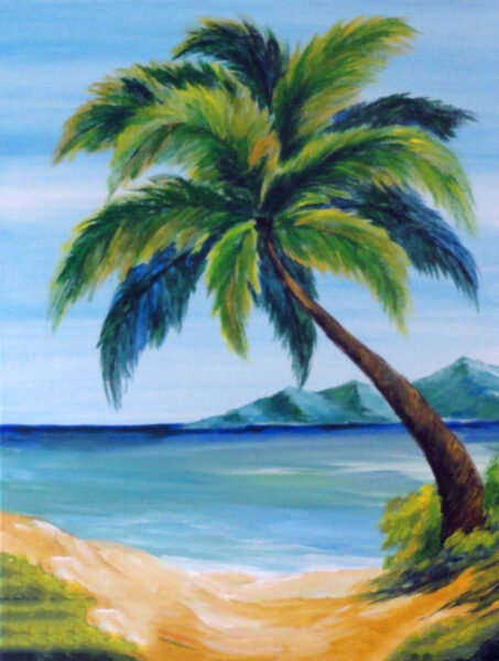 Hình ảnh cây dừa vẽ