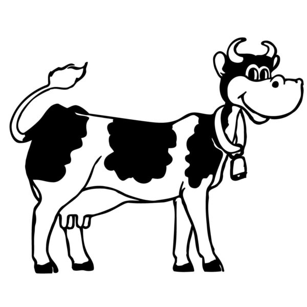 Hình ảnh con bò sữa cute