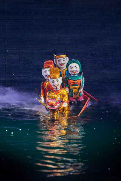 hình ảnh múa rối nước chỉ có tại Việt Nam